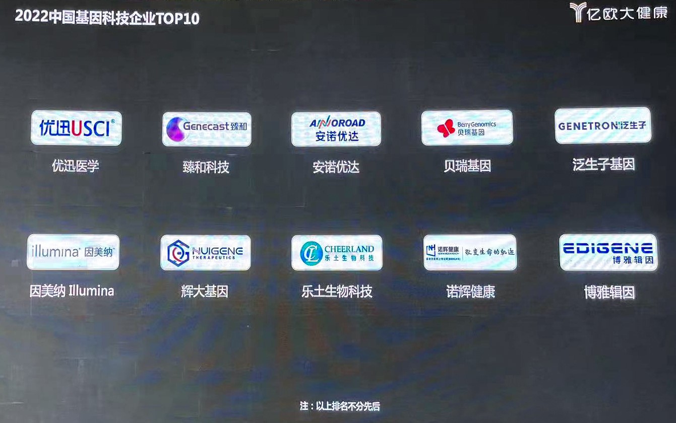 再传喜报！乐土荣登“2022中国基因科技企业十强” - 乐土生命科技